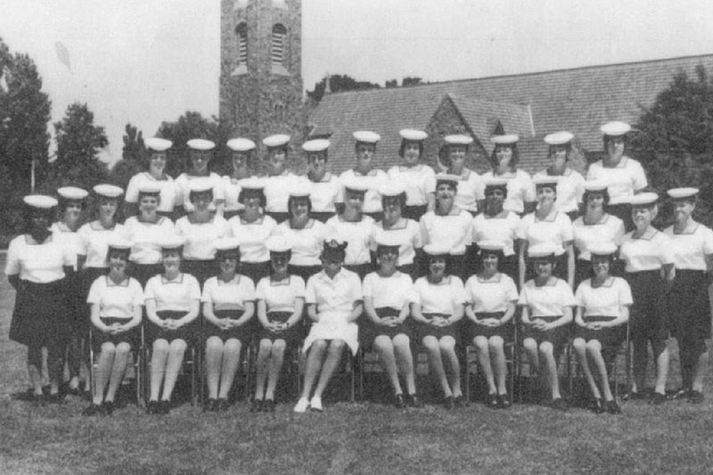 Aunty Frances Visini in navy