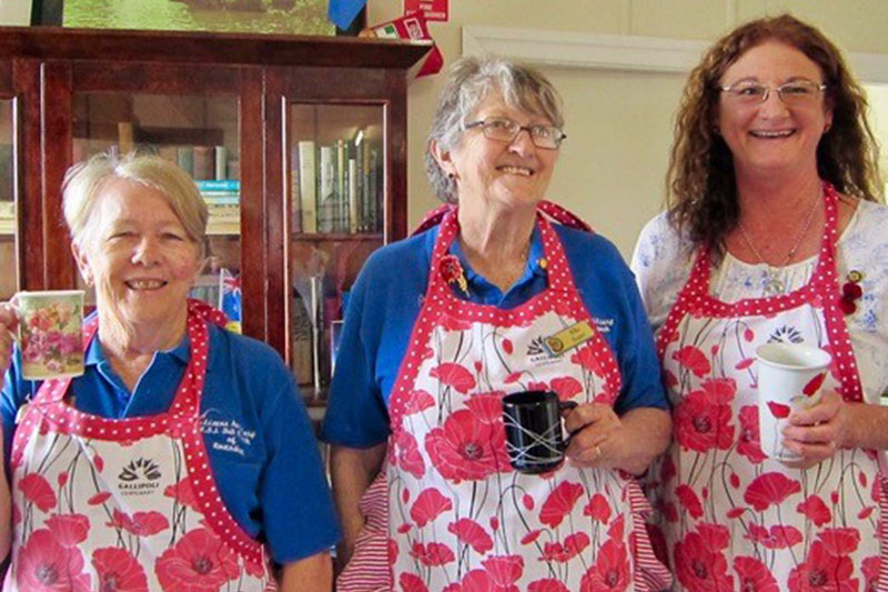 (L-R) Cathy Machonachie and Ella Soper - Ravenshoe-RSL Sub Branch Citizens Auxiliary and Jodie Bocking