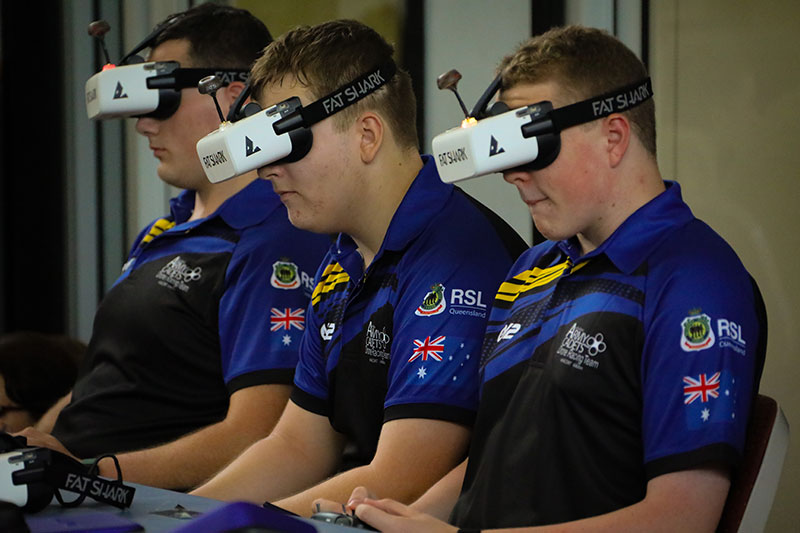 Members of the Australian Army Cadets Drone Racing Team | Image - CDTSGT Joshua Purcell
