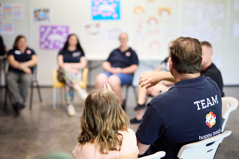 By connecting them with rescue animals, Happy Paws Happy Hearts brings together veterans and their families