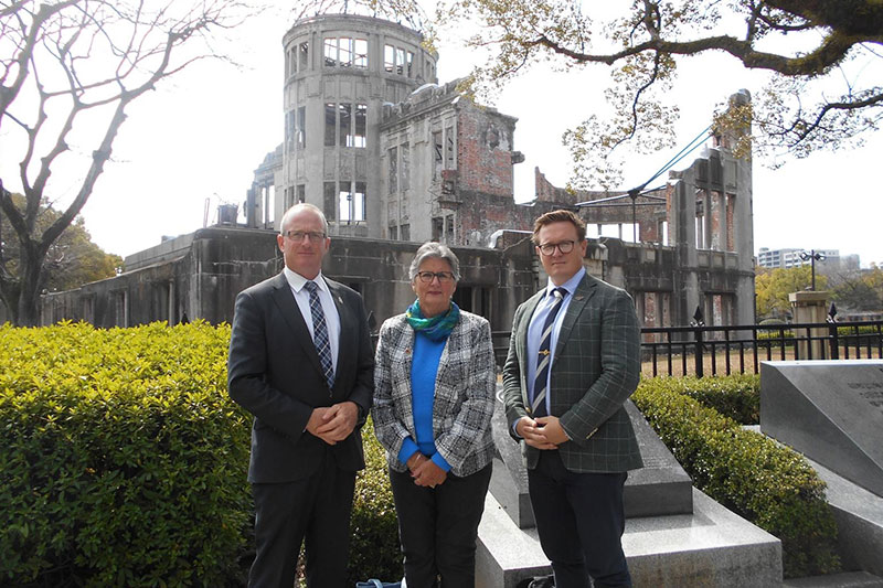 Visiting the atomic bomb site in Hiroshima